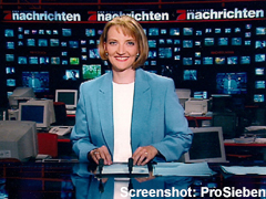 Barbara Weidmann bei den ProSieben-Nachrichten